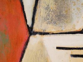 1961 CUBIST REICHSADLER PAINTING BY MILTON BERWIN