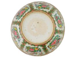 LARGE CHINESE FAMILLE ROSE PORCELAIN BOWL W FLOWERS