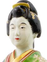 PAIR OF JAPANESE IMARI GEISHA PORCELAIN FIGURINES