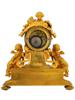 ANTIQUE 19TH C FRENCH GILT BRONZE MANTEL CLOCK PIC-3