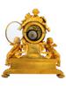 ANTIQUE 19TH C FRENCH GILT BRONZE MANTEL CLOCK PIC-4