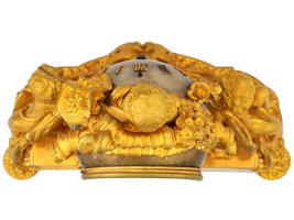 ANTIQUE 19TH C FRENCH GILT BRONZE MANTEL CLOCK