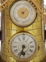 19TH C FRENCH WINDMILL CLOCK BAROMETER STYLE OF GUILMET