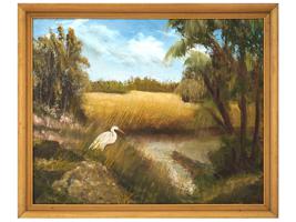 FLORIDA HIGHWAYMEN SCHOOL LANDSCAPE OIL PAINTING