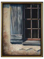 AMERICAN WINDOW ACRYLIC PAINTING BY CHARLES R SELMI