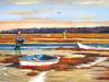 AMERICAN LANDSCAPE OIL PAINTING BY GEORGE BOWMAN PIC-3