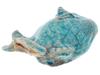 ANTIQUE TURKISH OTTOMAN GLAZED CLAY FISH FIGURINE PIC-1