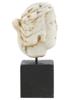 ANCIENT ROMAN CARVED MARBLE FEMALE HEAD SCULPTURE PIC-3