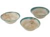 ANCIENT ISLAMIC GLAZED CLAY BOWLS WITH PAINTED EDGES PIC-0