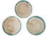 ANCIENT ISLAMIC GLAZED CLAY BOWLS WITH PAINTED EDGES PIC-2