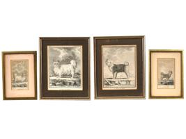 4 FRENCH ENGRAVINGS OF SIBERIAN DOGS BY LEGRAND L