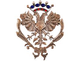 ANTIQUE AUSTRIAN IMPERIAL EAGLE PIN BROOCH