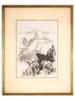 AMERICAN LANDSCAPE ETCHING BY THOMAS MORAN HALF DOME PIC-0