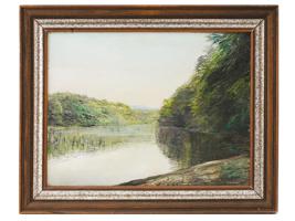 AMERICAN LANDSCAPE PAINTING BY ROBERT HAMBLEN