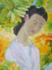 ATTR TO LE PHO VIETNAMESE PORTRAIT OIL PAINTING PIC-3