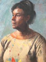 AMERICAN OIL PORTRAIT PAINTING BY GEORGE DANGMAN