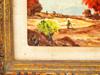 VINTAGE AMERICAN OIL ON BOARD LANDSCAPE PAINTING PIC-2