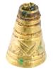 ANCIENT ROMAN GOLD ENGRAVED EARRING CONE SHAPED PIC-0