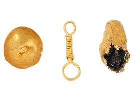 ANCIENT ROMAN GOLD JEWELRY PIECES AND DETAILS