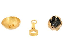 ANCIENT ROMAN GOLD JEWELRY PIECES AND DETAILS