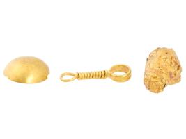 ANCIENT ROMAN GOLD JEWELRY PIECES AND DETAILS