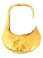 ANCIENT GREEK GOLD EARRING IN THE SHAPE OF A BOAT