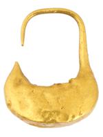 ANCIENT GREEK GOLD EARRING IN THE SHAPE OF A BOAT