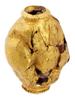 LARGE ANCIENT GOLD BEAD OF AN OVAL FORM PIC-0