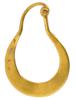 ANCIENT ROMAN GOLD EARRING OF CRESCENT SHAPE PIC-0