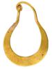 ANCIENT ROMAN GOLD EARRING OF CRESCENT SHAPE PIC-1