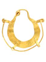 ANCIENT ARCHAEOLOGICAL ROMAN GOLD HOOP TYPE EARRING