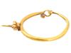 ANCIENT ARCHAEOLOGICAL ROMAN GOLD HOOP TYPE EARRING PIC-4