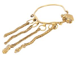 ANCIENT ARCHAEOLOGICAL ROMAN GOLD HOOP TYPE EARRING