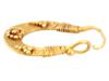 ANCIENT ARCHAEOLOGICAL ROMAN CRESCENT GOLD EARRING PIC-2