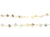 ANCIENT ROMAN GOLD AND GLASS BEAD NECKLACE PIC-4