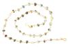 ANCIENT ROMAN GOLD AND GLASS BEAD NECKLACE PIC-2