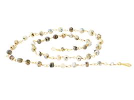 ANCIENT ROMAN GOLD AND GLASS BEAD NECKLACE