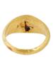 ANCIENT ROMAN GOLD RING WITH GARNET STONE PIC-2