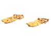 ANCIENT ARCHAEOLOGICAL ROMAN GOLD BUCKLE EARRINGS PIC-5