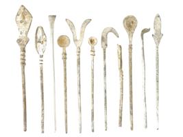 ANCIENT ROMAN BRONZE AND SILVER MEDICAL TOOLS