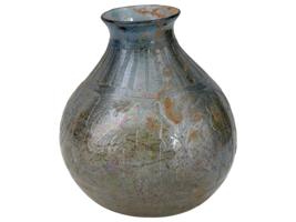 ANCIENT OTTOMAN ISLAMIC GLASS VASE AND TERRACOTTA PIPE