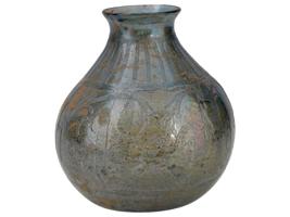 ANCIENT OTTOMAN ISLAMIC GLASS VASE AND TERRACOTTA PIPE