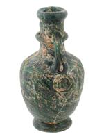 ANCIENT ROMAN GLASS PERFUME BOTTLE WITH HANDLES