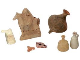 ANCIENT ROMAN EMPIRE MARBLE AND TERRACOTTA ARTIFACTS