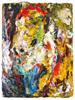 ABSTRACT OIL PAINTING ATTR TO FRANK AUERBACH PIC-0