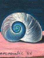 ATTR TO GERTRUDE ABERCROMBIE SHELL OIL PAINTING