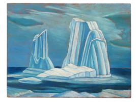 LAWREN STEWART HARRIS CANADIAN ICEBERG OIL PAINTING