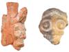 ANCIENT 1ST MILLENNIUM AD MESOAMERICAN POTTERY HEADS PIC-1