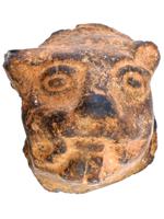 ANCIENT 1ST MILLENNIUM AD MESOAMERICAN POTTERY HEAD