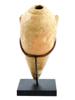 HAND MOLDED TERRACOTTA EROTIC AMPHORA WITH STAND PIC-1